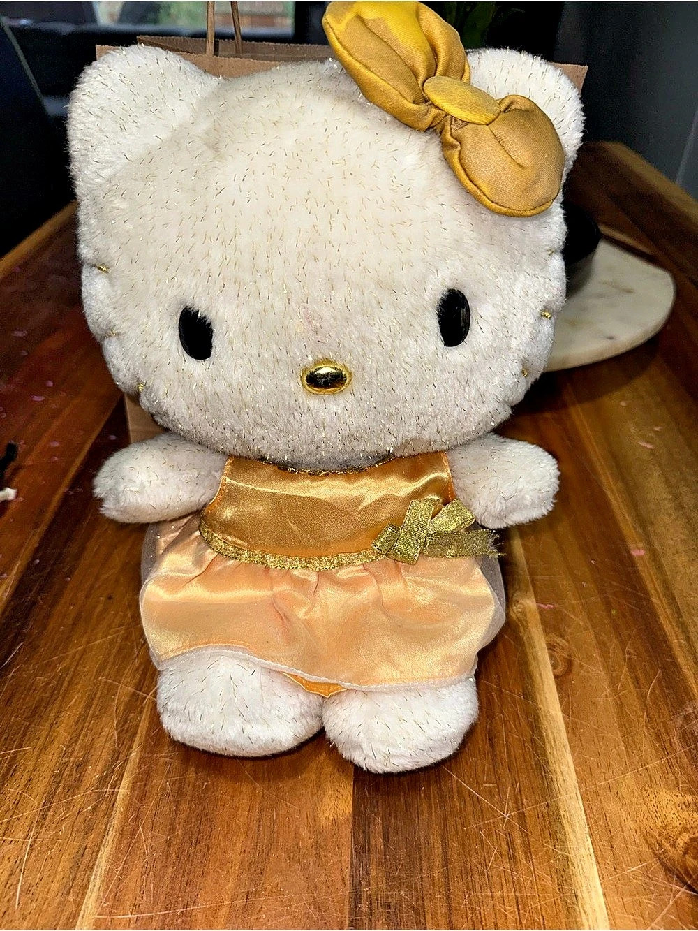 Sanrio Hello Kitty Plush Doll Yellow Dress